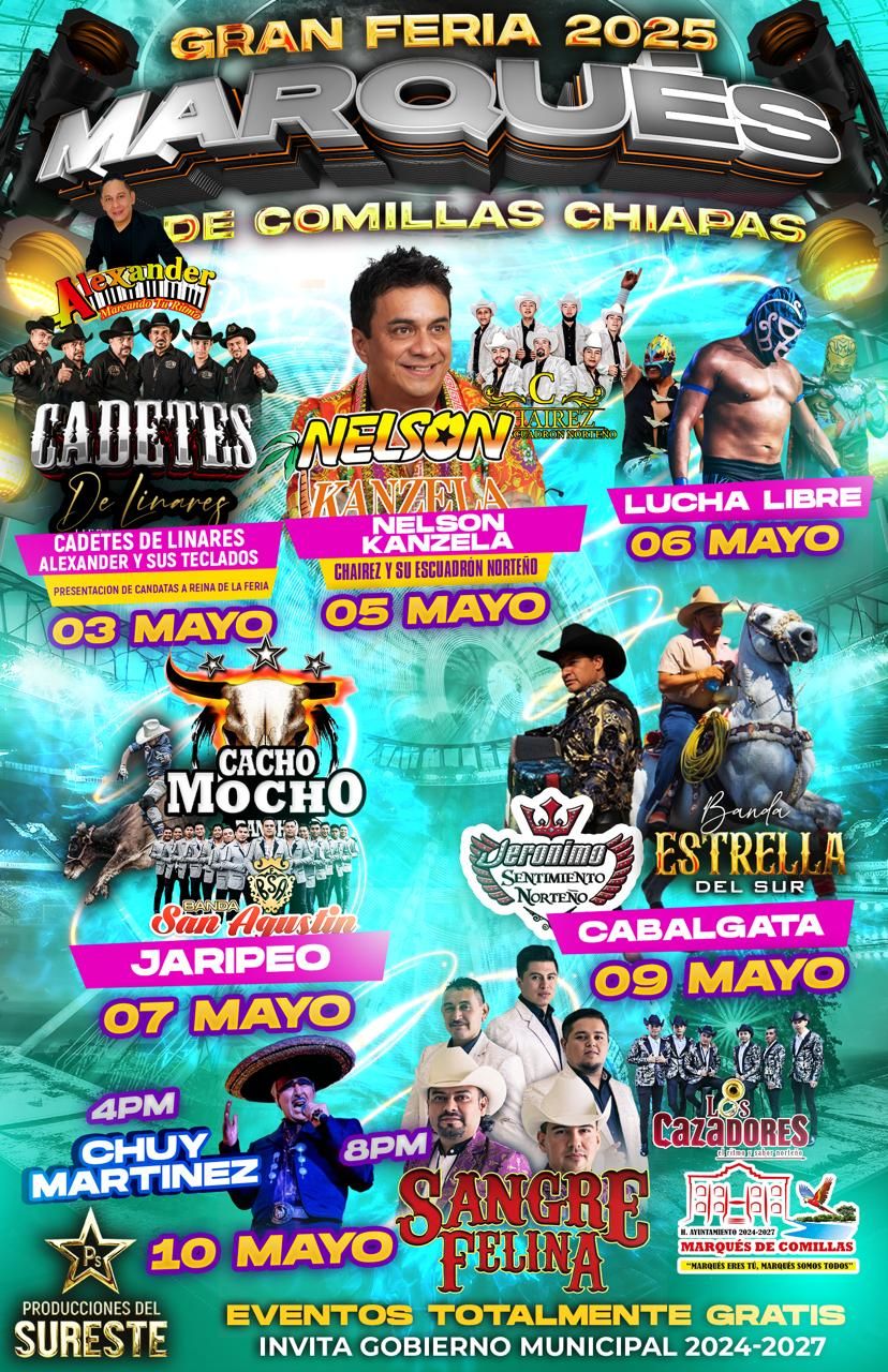 Cartelera Artística Feria Marqués de Comillas 2025