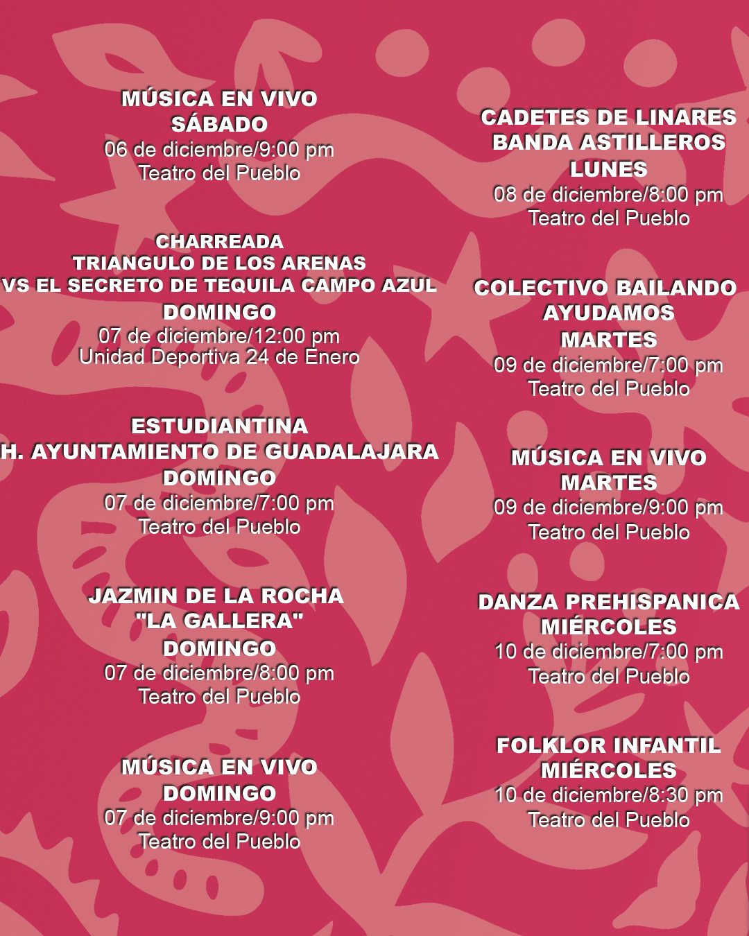 programa Feria Nacional del Tequila 2025