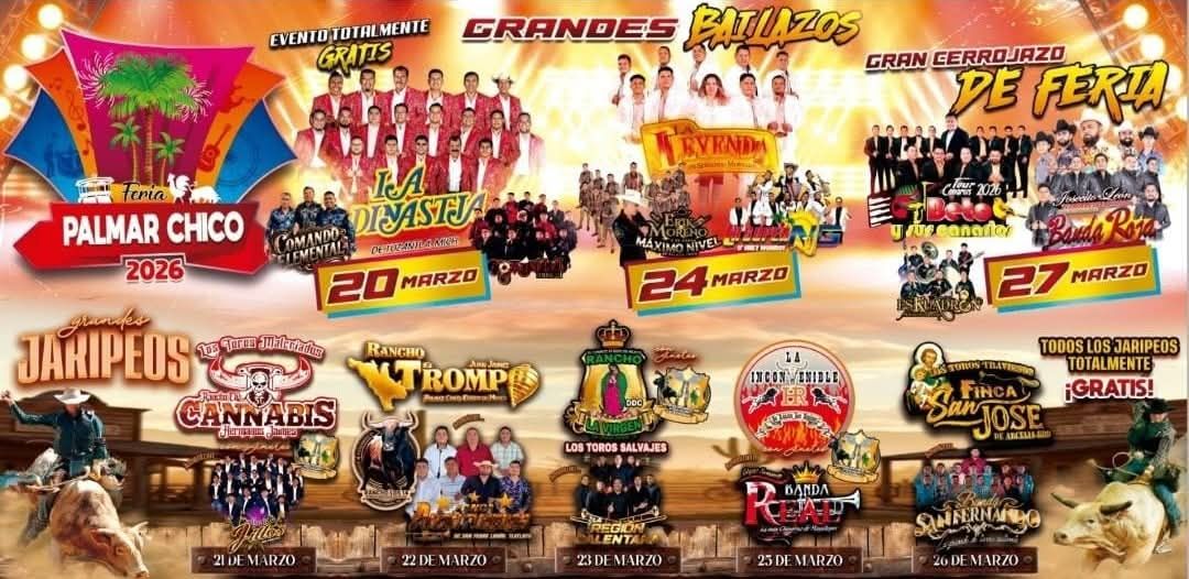 Programa completo Feria Palmar Chico 2026