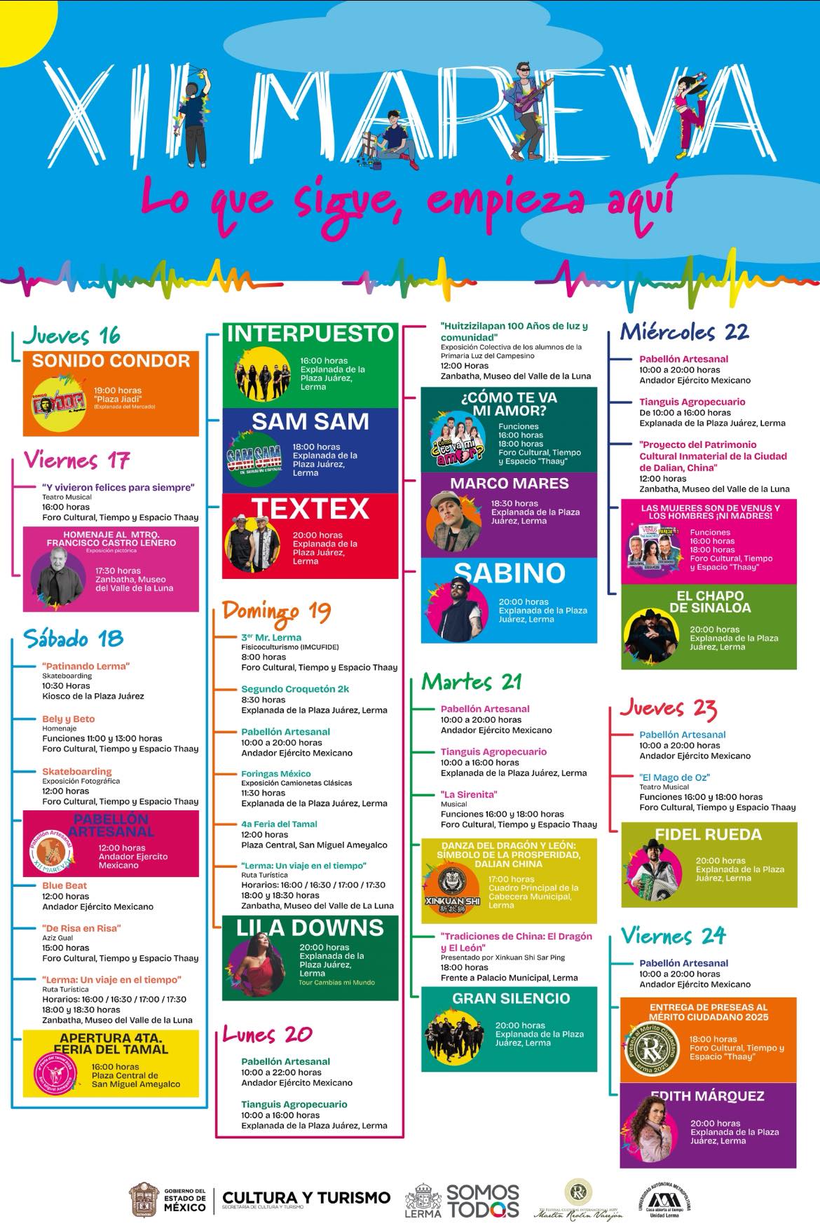 Programa Festival Cultural Martín Reolín Varejón Lerma 2026
