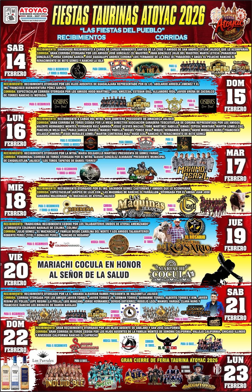 Programa Fiestas Taurinas Atoyac 2026
