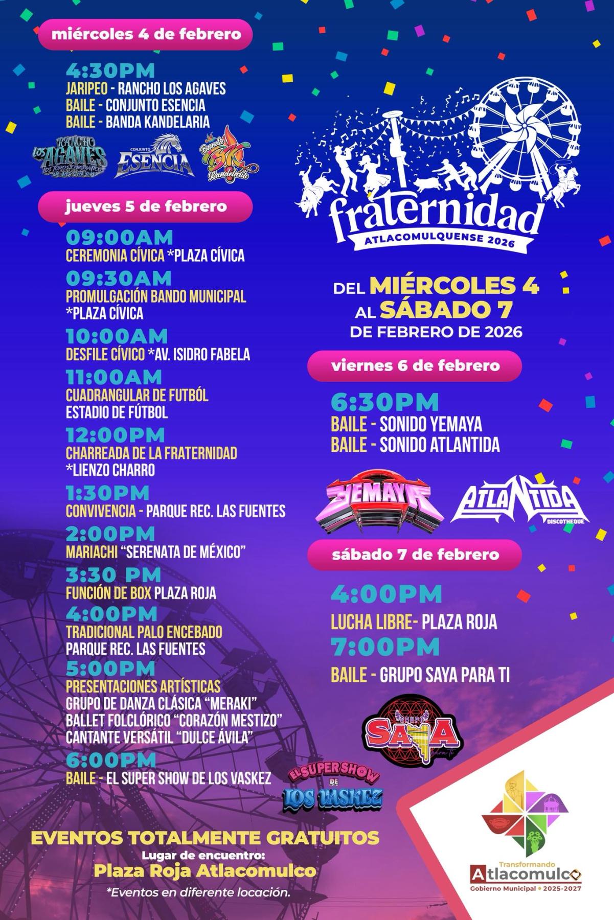 Fraternidad Atlacomulquense 2026