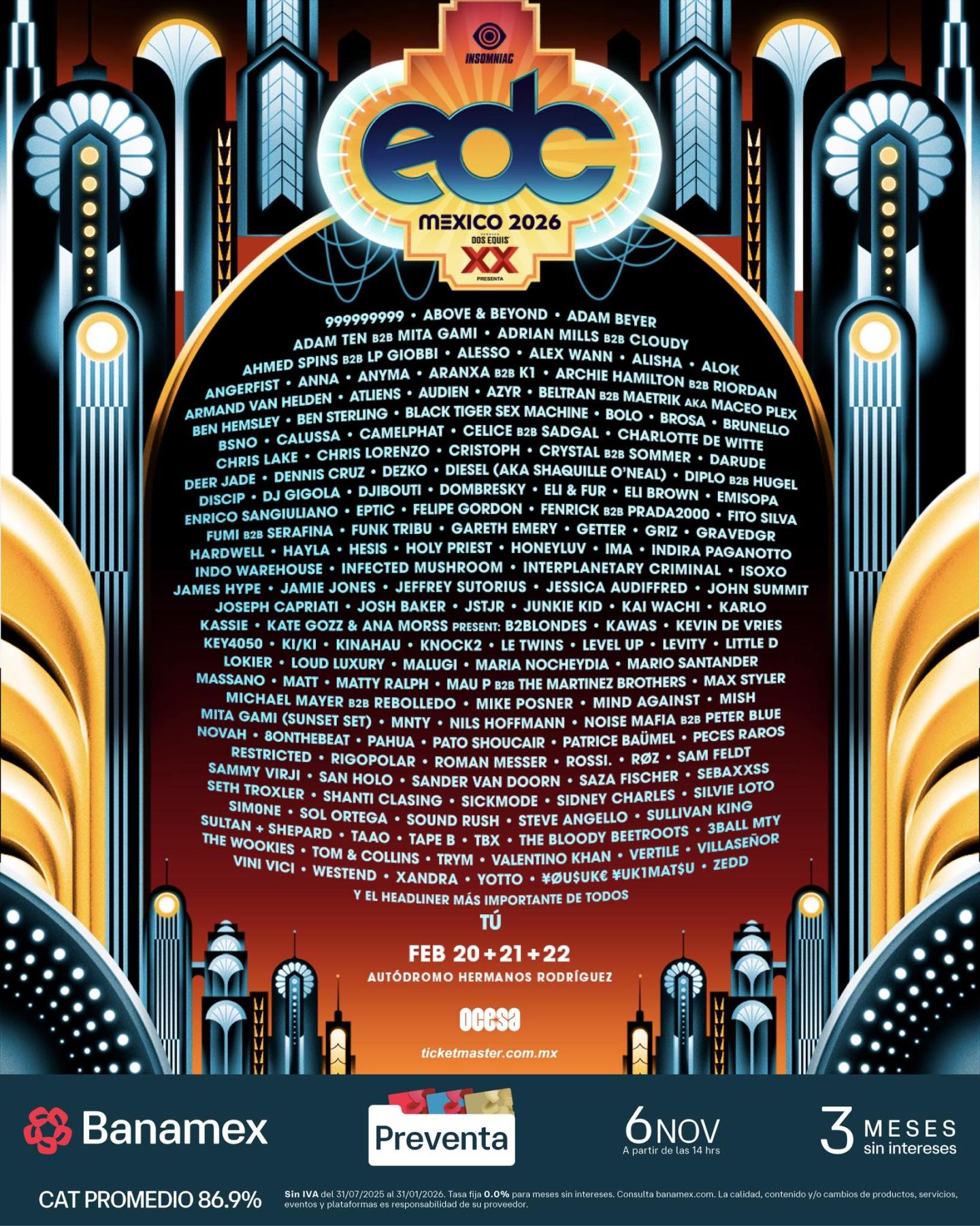Cartel EDC México 2026