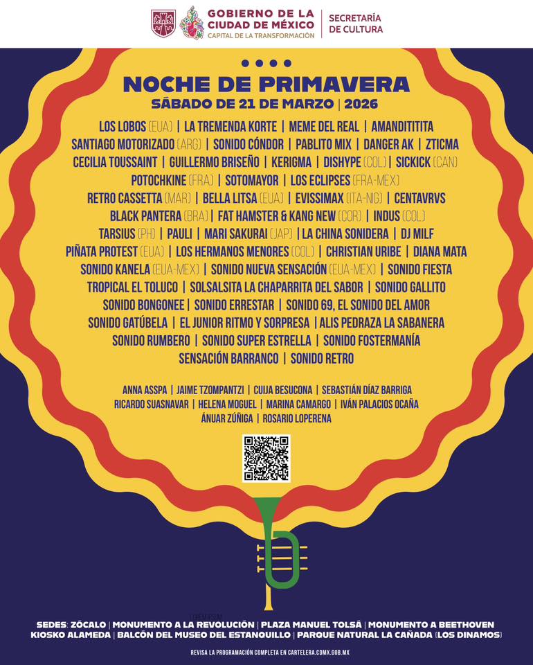 Noche de Primavera 2026 en la Ciudad de México