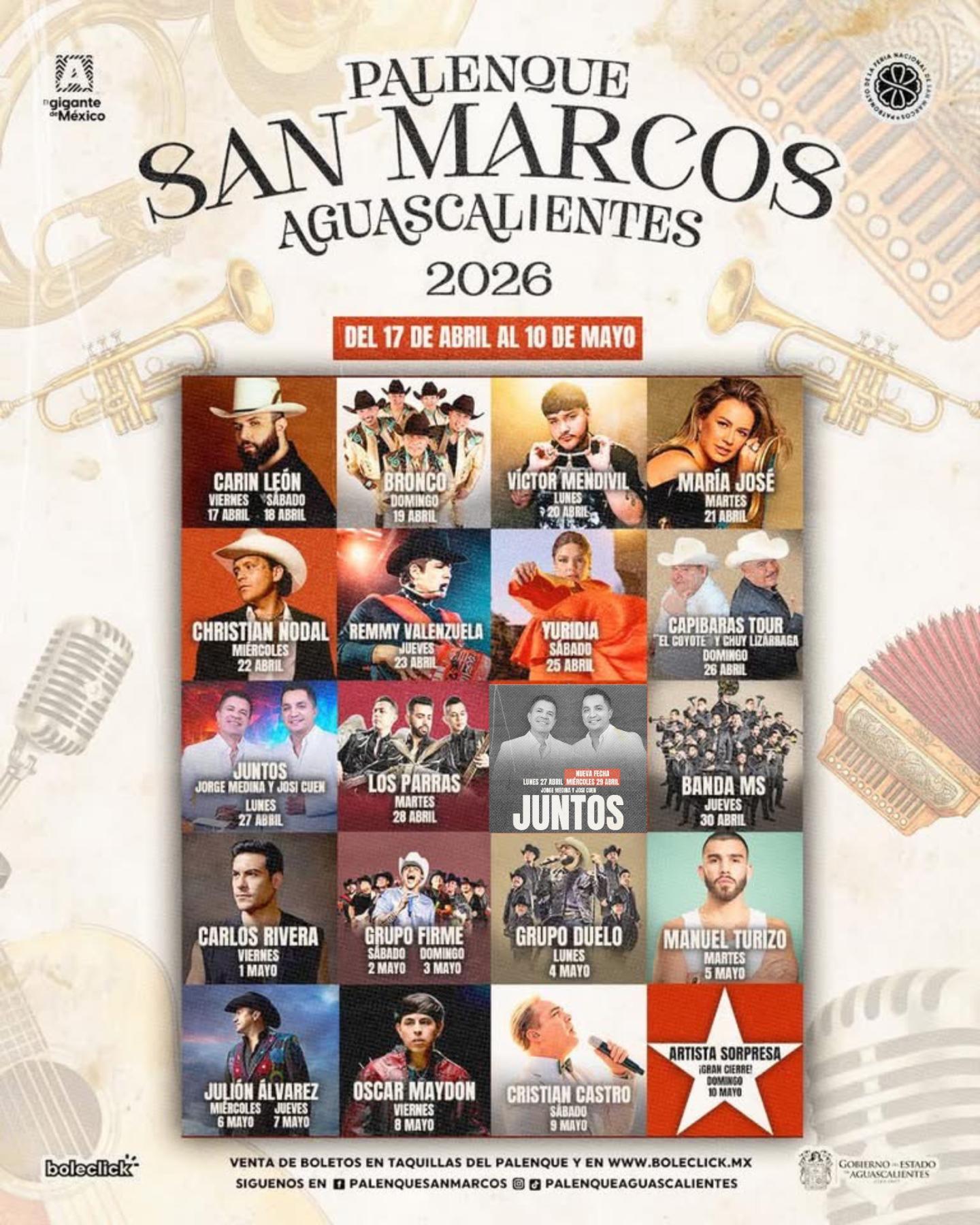 Palenque - Feria Nacional de San Marcos Aguascalientes 2026