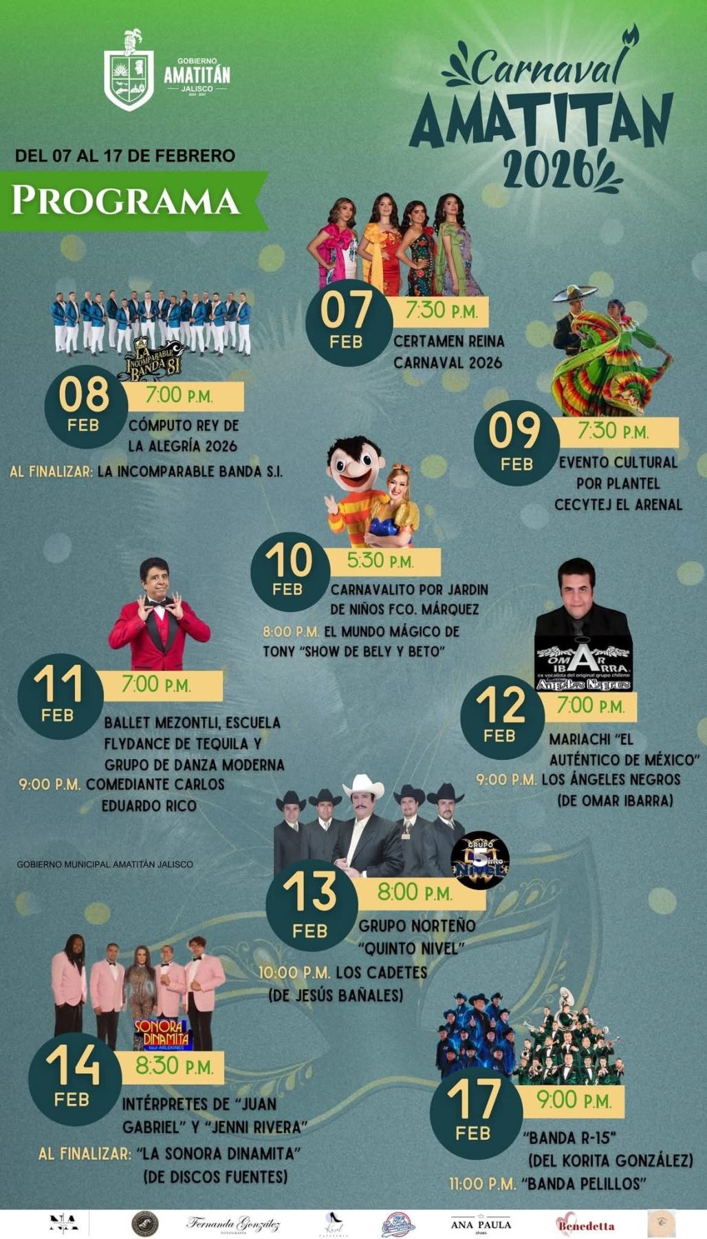 Programa Carnaval Amatitán 2026