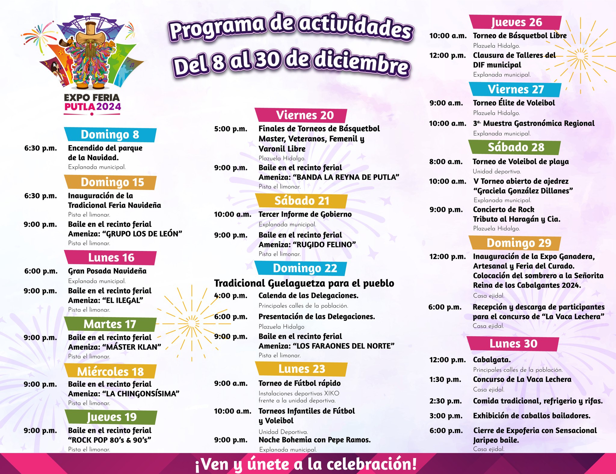 Programa Expo Feria Putla 2024