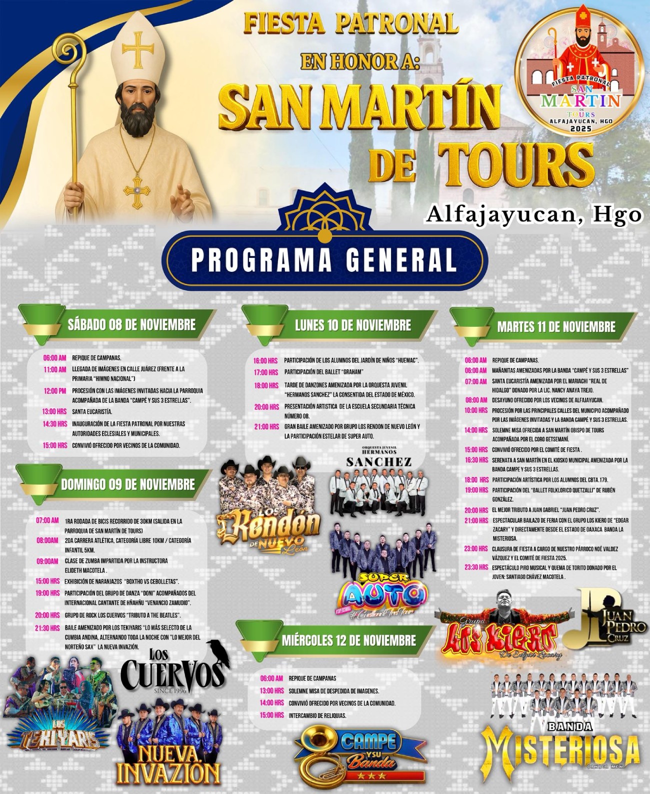 Programa completo Feria Alfajayucan 2025