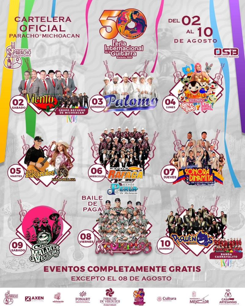 Programa - Feria Internacional de la Guitarra Paracho 2025