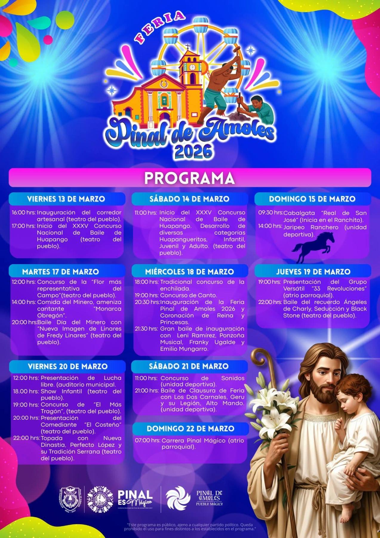 Programa Feria Pinal de Amoles 2026