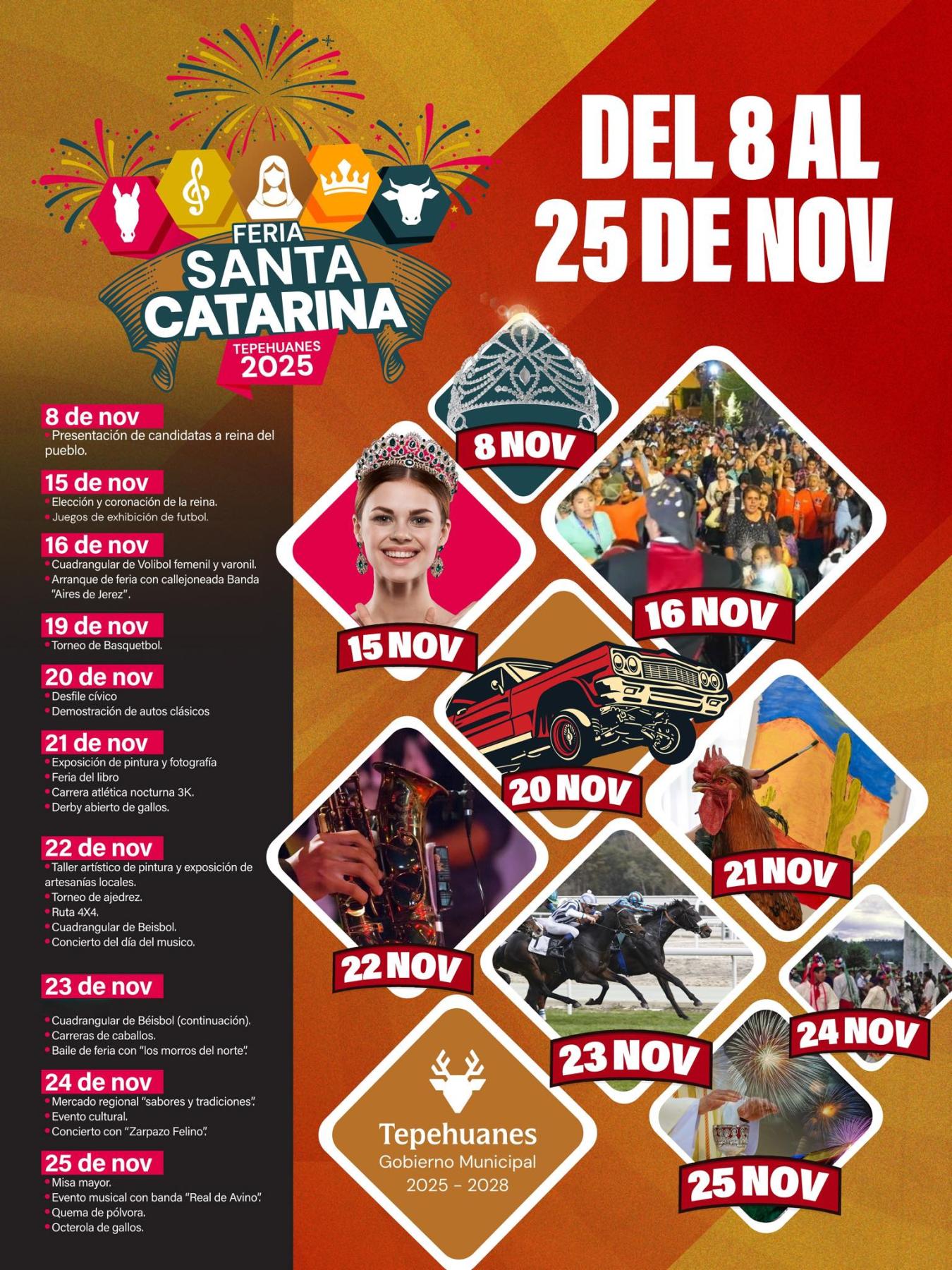 Programa Feria Santa Catarina Tepehuanes 2025