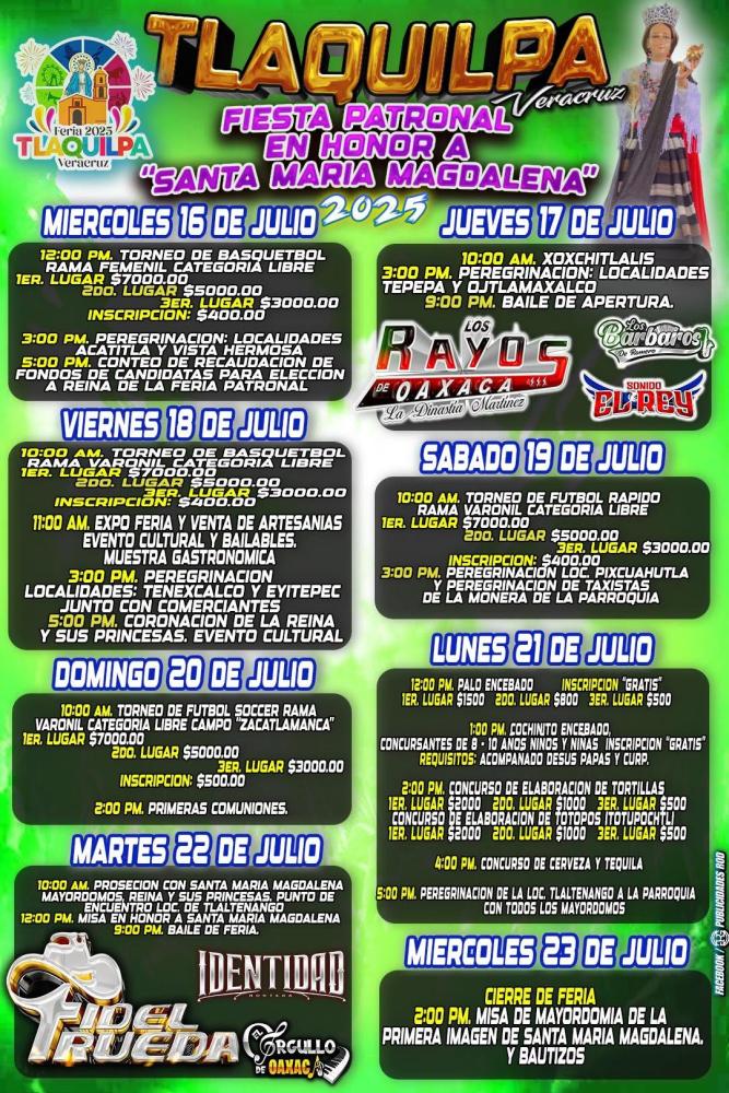 Programa Feria Tlaquilpa 2025