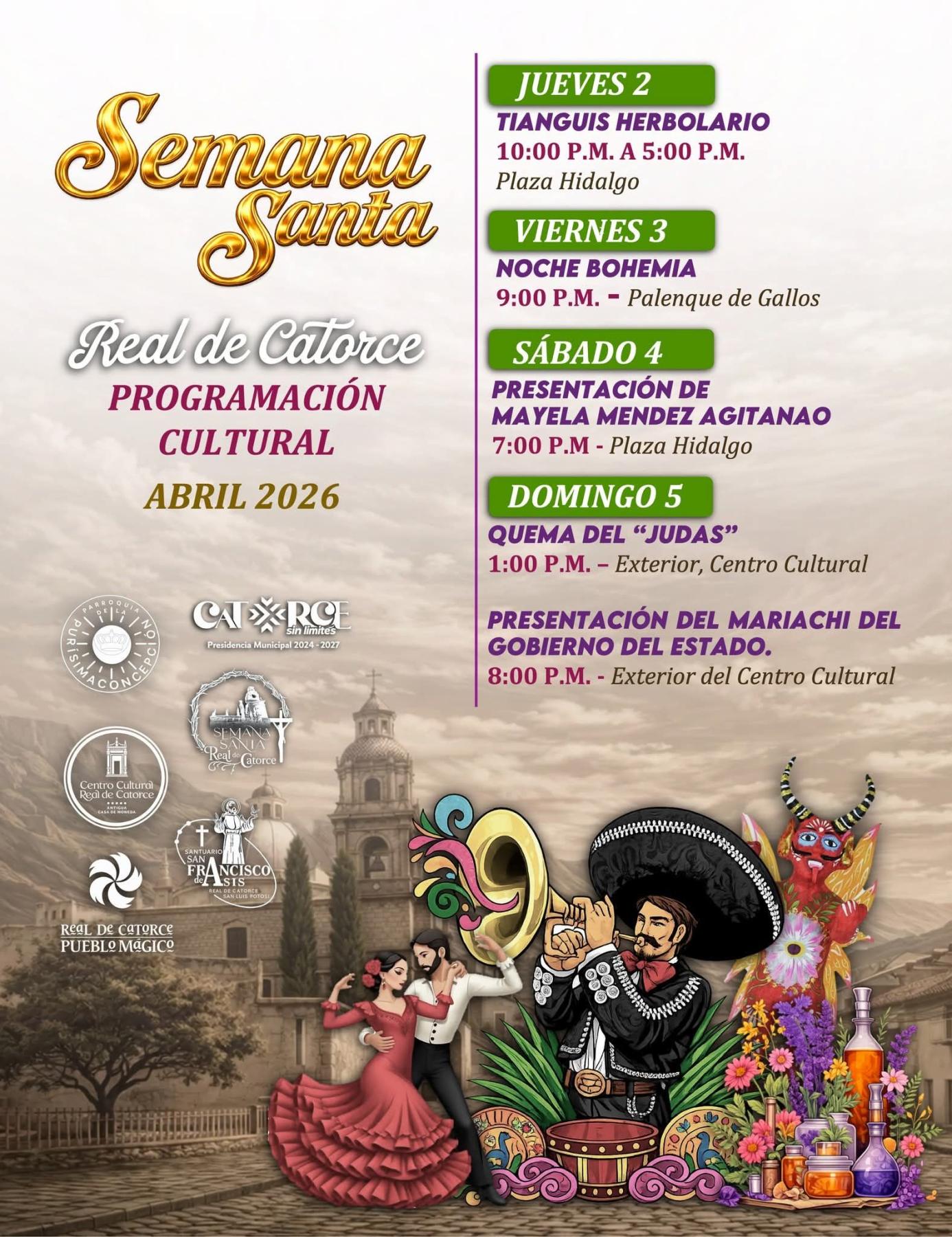 Programa de la Semana Santa Real de Catorce 2026