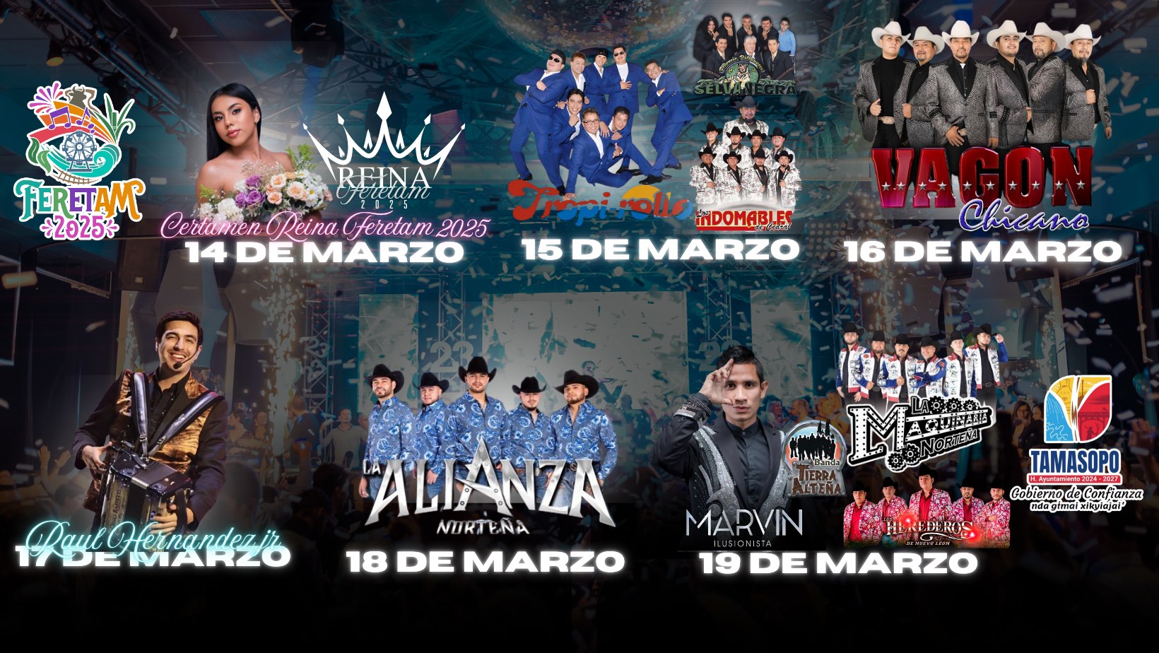 Cartelera estelar Feria Regional Tamasopo 2025