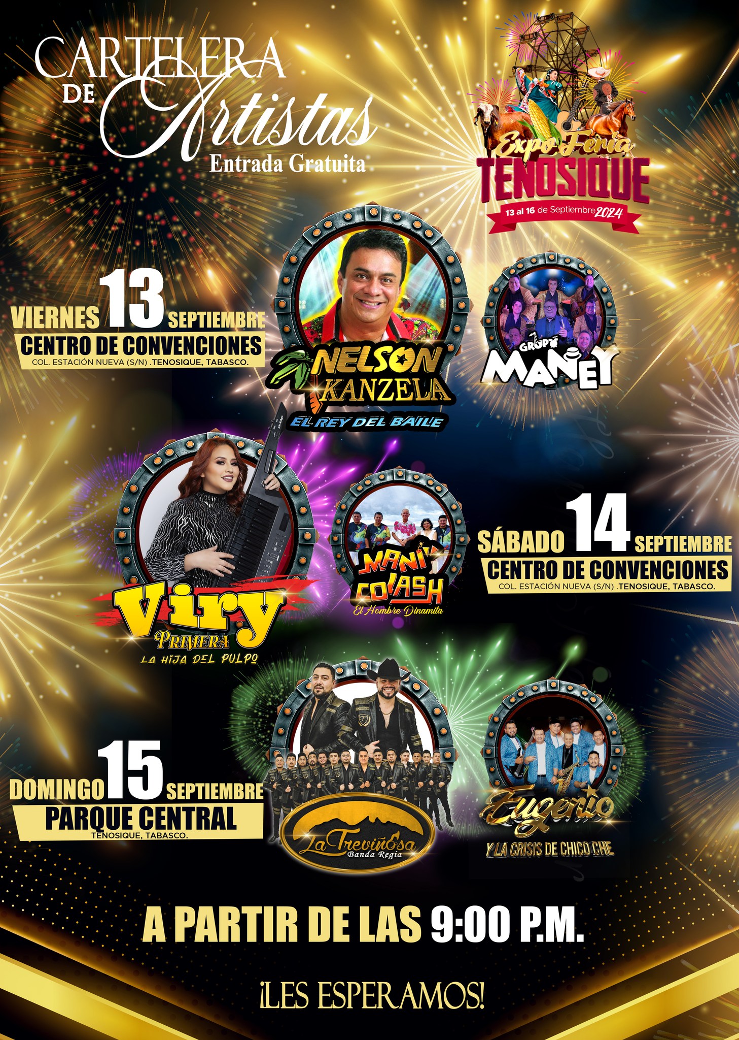Cartelera, Feria Tenosique 2024