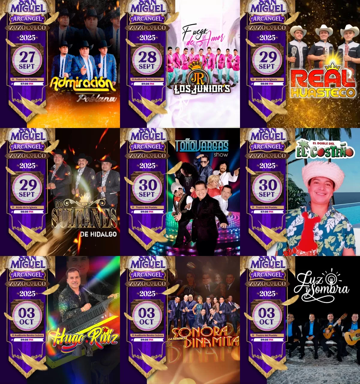 Elenco - Feria Patronal Zozocolco 2025