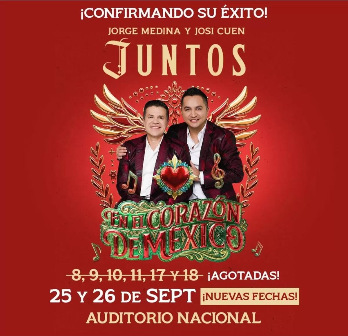 JUNTOS: Jorge Medina y Josi Cuen en el Auditorio Nacional