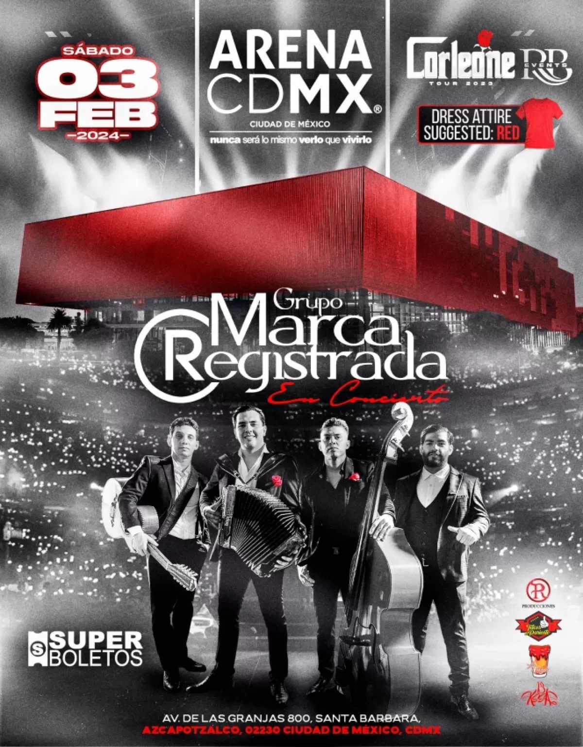 Marca Registrada en la Arena CDMX, Febrero 2024