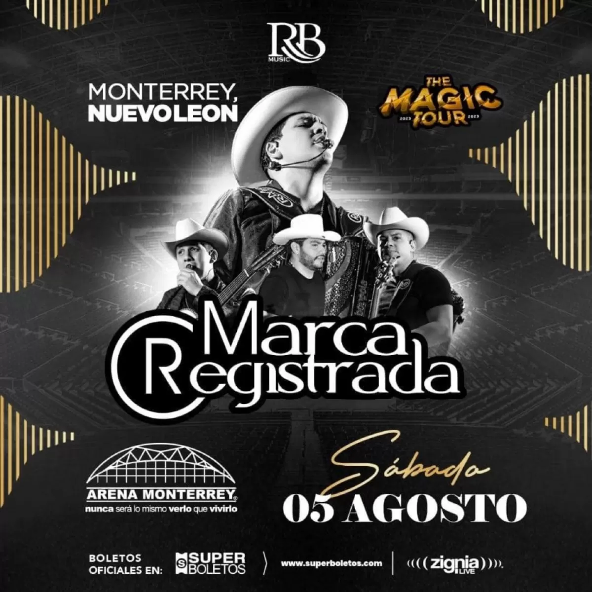 Marca Registrada en la Arena Monterrey, Agosto 2023