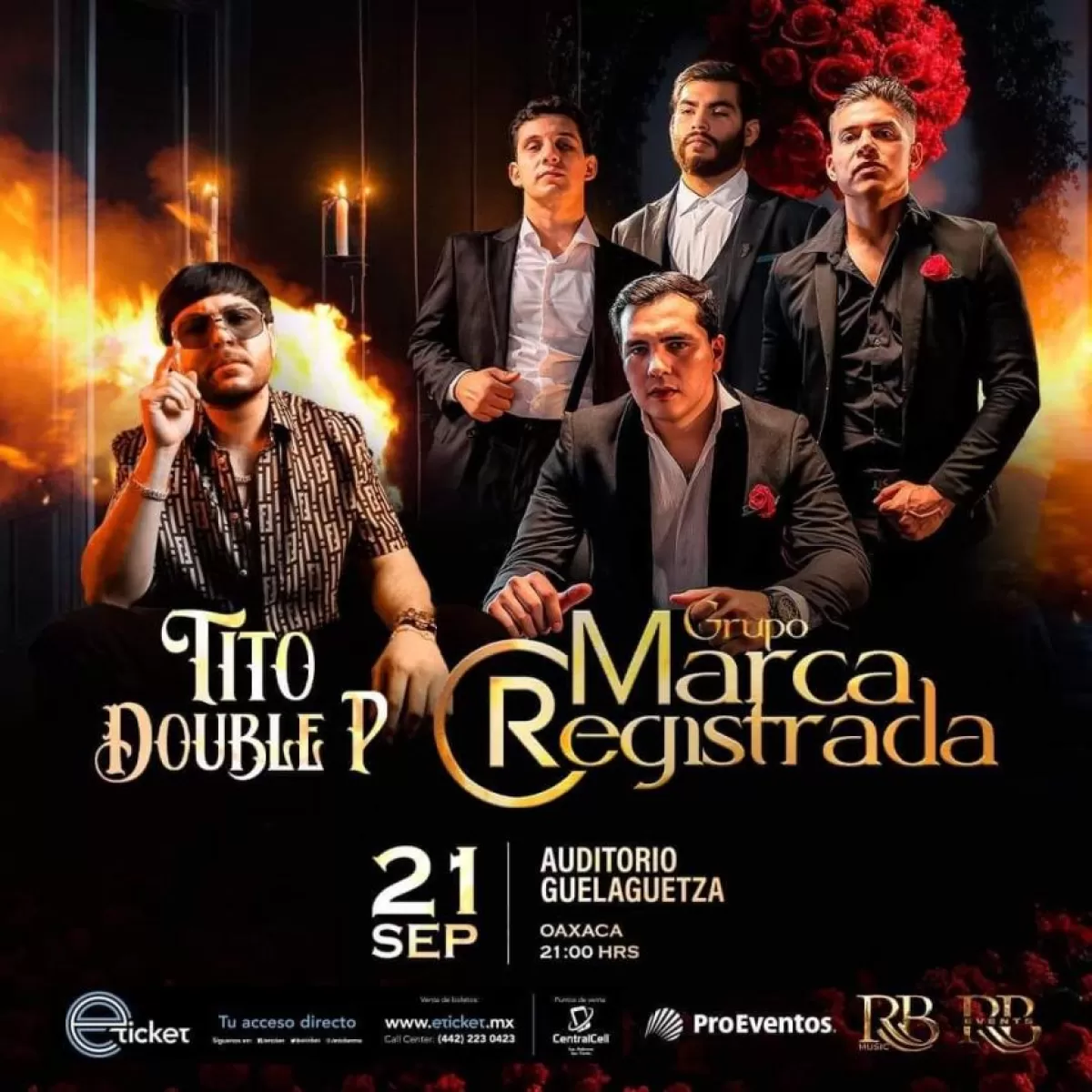 Marca Registrada y Tito Double P en Oaxaca, Septiembre 2024