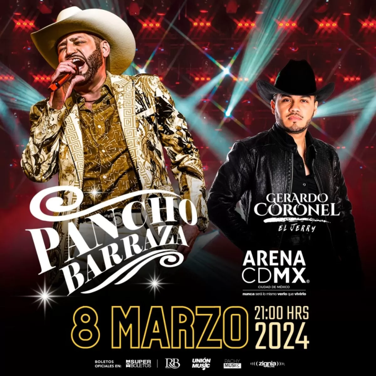Pancho Barraza y Gerardo Coronel en la Arena Ciudad de México, Marzo 2024